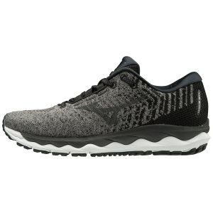 Mizuno Wave Sky Waveknit 3 Mens Running Shoes Canada - Black